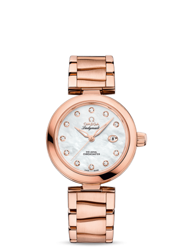 Omega LadyMatic Co-Axial 34 Sedna Gold / MOP / Bracelet